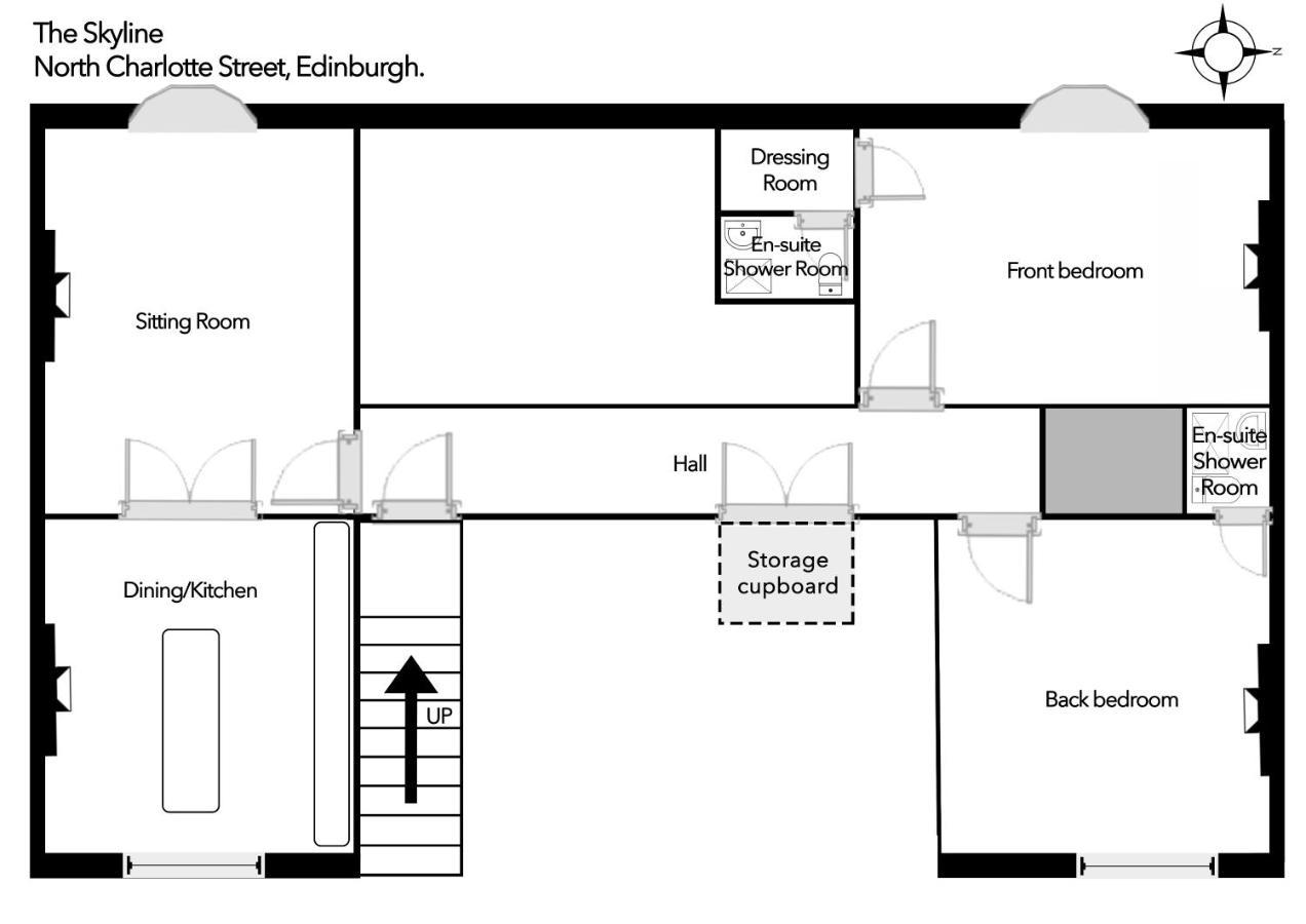Apartamento The Skyline - The Edinburgh Address Exterior foto